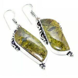 925 silver Earrings with a Ukanite gemstones